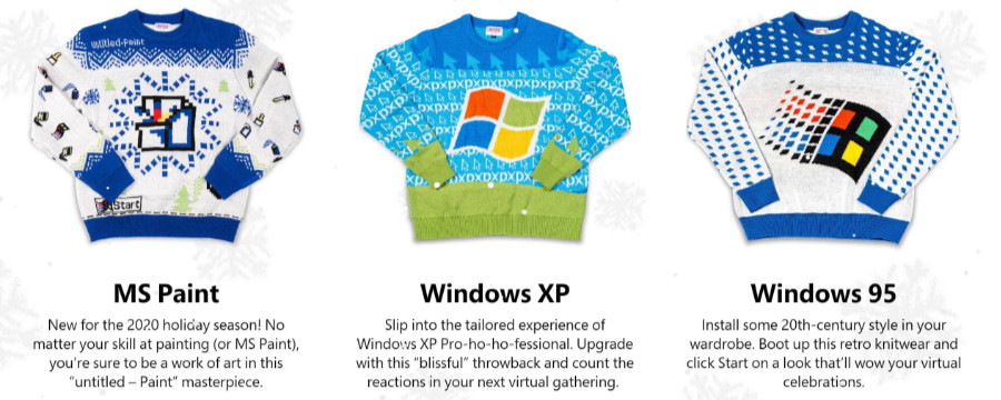 Уродливые рождественские свитеры от Microsoft
